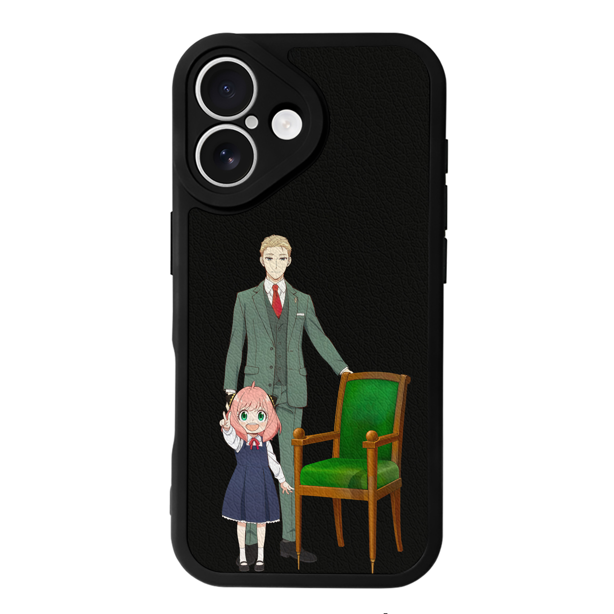 （画像用） SPY×FAMILY间谍家家酒 【iPhone 16シリーズ対応】シリコンスマホケース（レザー調） 材質：シリコン